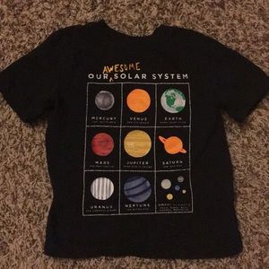 boys 3T solar system shirt